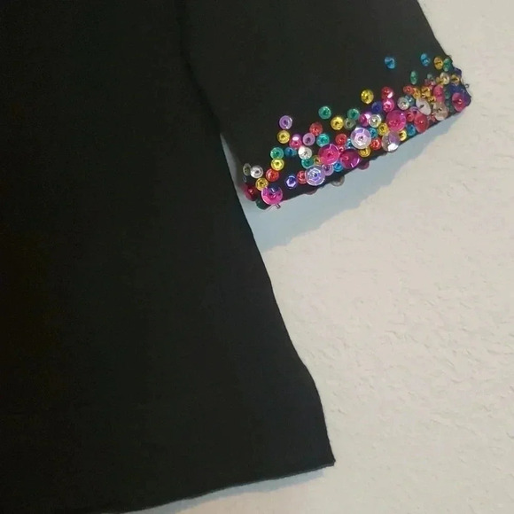 David Brooks women's silk blend sequin sweater size M - Picture 5 of 8